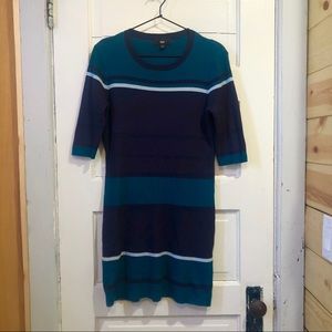 Striped sweater dress